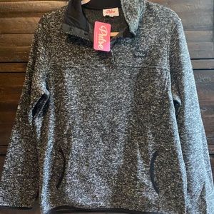Pulse 1/4 button fleece pullover NWT